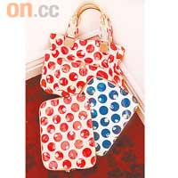 Good luck charm tote bag	$1,800Charm-dotted laptop   case　各$1,200