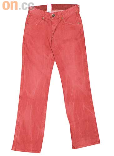 Edwin 503 Blue Trip紅色Unwashed牛仔褲 $1,499