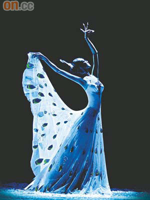 在《雀之靈》中，楊麗萍創作了一系列表現孔雀形態的舞蹈語言，寄託她對聖潔、寧靜世界的嚮往。