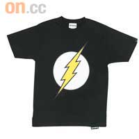 黑色閃電俠Logo Tee $320（B）