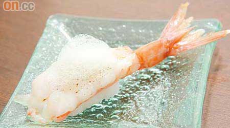 西西里島紅蝦配薄荷泡沫