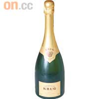 Krug Grande Cuvee<BR>Krug是家庭式酒莊，多年來沿用木桶釀製香檳，此瓶以細橡木桶發酵的香檳呈較濃郁果仁味道。