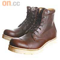 啡色OB-8593 Plain Mid Boots $989（A）