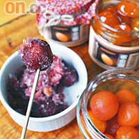 蜜餞金棗和酒凍番茄是農莊最煞食的DIY產品。