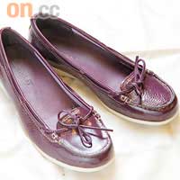 女裝漆皮紫色Loafer $699