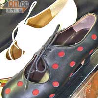 佛林明哥專用舞鞋，鞋底要釘上鐵片，波點那對型到可以着出街，129歐元（約HK$1,303）。
