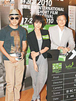 劉青雲（左起）和高圓圓分別參與杜琪峯執導的電影。