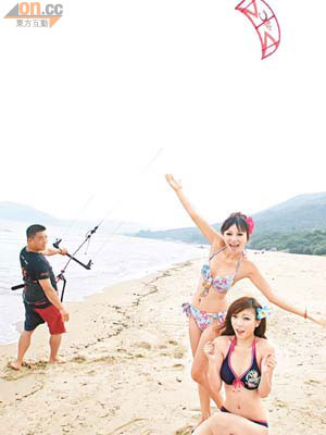 近年在歐美興起的風箏滑水，香港都有得玩。風箏滑水毋須大量體能，但需要一定技術。