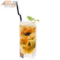 獅子座（Peach Liqueur, Rum, Cantaloupe Melon, Passion Fruit Syrup）$98<BR>獅子座是天生的首領，活力自信，帶鮮果香氣的雞尾酒，能凸顯其陽剛味。