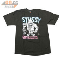 Stussy黑色Print Tee $278