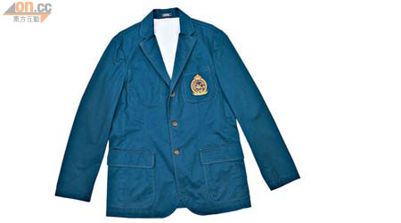 深藍色Badge西裝褸（男） $998
