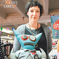 Kate設計的布偶賣相可愛，大布偶NZ$80（約HK$464/個） 。