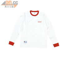 Head Porter Plus白×紅pocket衞衣 $1,470
