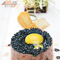 "Fassone" Beef Tartar with Black Truffle Caviar $268
