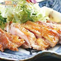 鹽燒日本長州雞肉 $160<BR>此長州不同彼長州，日本長州盛產的雞肉，優質到生吃都不怕，將之簡單鹽燒已很鮮甜嫩滑。