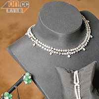 高級珠寶系列<br>鉑金、鑽石、綠玉耳環及戒指 個別定價<br>鉑金、鑽石頸鏈及手鐲 個別定價