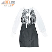 黑×白色喱士連身裙 （非賣品）