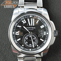 Calibre de Cartier鋼錶　$53,000