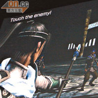 《三國無雙》示範版，可利用Touchpad攻擊。