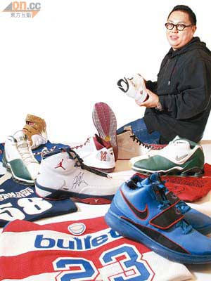 由儲波鞋、搞網站，繼而採訪NBA球星，Horace的波鞋人生相當精彩。