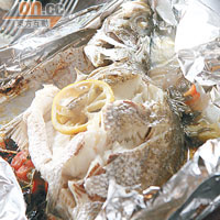 Fish Papillote with Fennel, Lemon and Olive oil