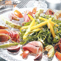 Ham, Figs, Avocado and Rocket Salad