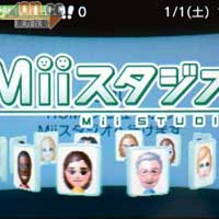 今趟在N3DS可玩Mii Studio兼自設頭像。
