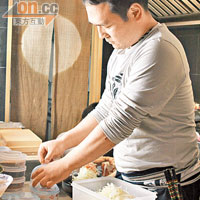 日籍大廚Nakano表示，和食最重要是食材、配搭與烹法，三者缺一不可。