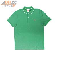 LACOSTE L!VE綠色波點Polo Shirt 未定價