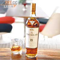 Macallan Malt 18years $98/杯<br>醇厚的威士忌，甚易入口，加冰或淨飲都不錯。