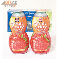 Schwartau草莓橙味果汁　$59.9/2支<BR>天然的果汁，全面保留了水果原有的營養及味道，生津解渴。