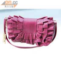 紫色Ruffles手袋 $1,990