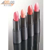 Sheer Lipstick  No. 34~37結合補濕的基底成分，半透明的色調持久濃烈。$230