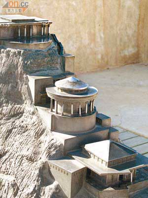 大希律王的空中宮殿，模型已叫人嘆為觀止。
