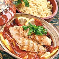 Sea-bass Tagine $150<br>Chef Maged Makram選了Sea Bass入饌，貪其肉厚兼嫩滑。配上埃及人常用的Saydya醬來燴，酸咪咪很開胃。