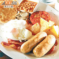 The Jockey's Big Breakfast $98<br>傳統英式早餐，很豐富，分量足夠兩人分享！最討好的是煙肉，煎得香脆不油膩。
