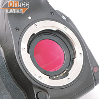 反光鏡前備有IR-Cut Filter，拆下後可拍攝紅外線相片。