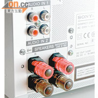 提供兩組Audio In，方便連接音訊源。