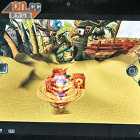 試玩區<br>用虛擬手掣玩《古惑狼》，流暢度高，畫面多邊形勁似十多年前的原版遊戲。