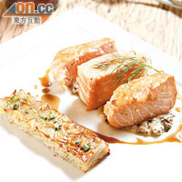 House Smoked Salmon Fillet $268 <br>用煙熏方法炮製三文魚，嫩滑而帶有少許煙熏味道，加上伴碟的「手指薯仔」，捧腹而回。