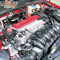 2.2公升引擎導入JTS技術，185hp馬力輸出傾向線性。
