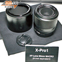同時公布的XF Fujinon鏡頭，還有60mm F2.4 R Macro。