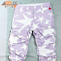 淺紫色星星Pattern窄腳褲 $500（c）