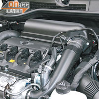 現時配置在MINI身上的1.6公升引擎，全由母公司BMW提供VALVETRONIC技術，加上MINIMALISM環保造車理念，令耗油量更低。