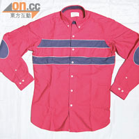紅×藍色橫間恤衫 $750