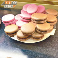Macaron色彩亮麗，不愧為法式甜品代表。