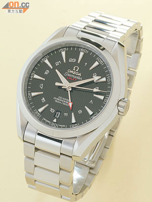 Seamaster Aqua Terra GMT手錶，不銹鋼錶殼鏈帶款式 $61,800