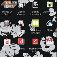 內置大量Disney主題Apps，但有些限於日本使用。