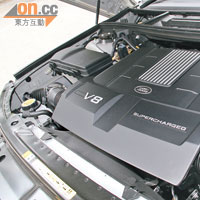 5公升V8 Supercharged引擎，510ps強大馬力教人難忘。
