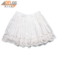 白色喱士短裙$1,160（a）